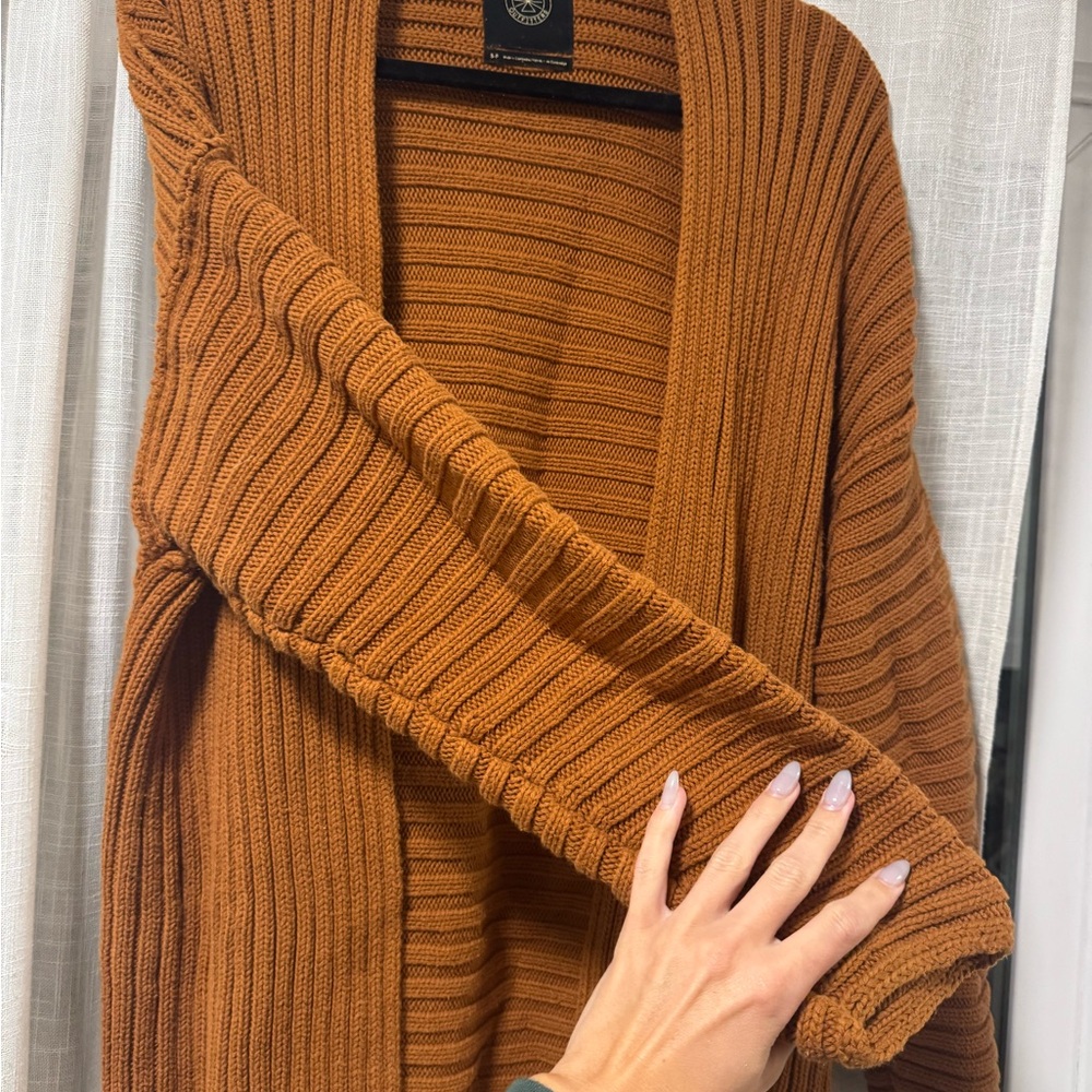 Urban Outfitters Rust Ribbed Cardigan - Picture 3 of 5